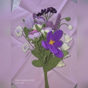Handmade Crochet Flower Bouquet